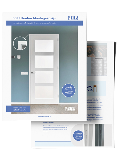 Brochure SISU houten montagekozijn