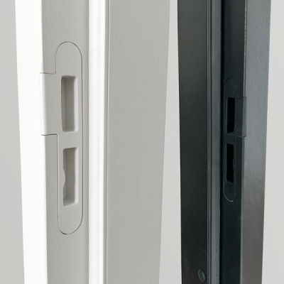 Schroefloze sluitplaat in kleur van het kozijn​